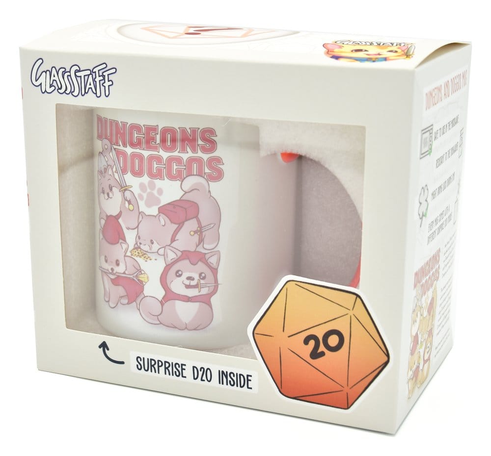Glassstaff Gift Set Mug & Dice D20 Dungeons & Doggos - Image 3