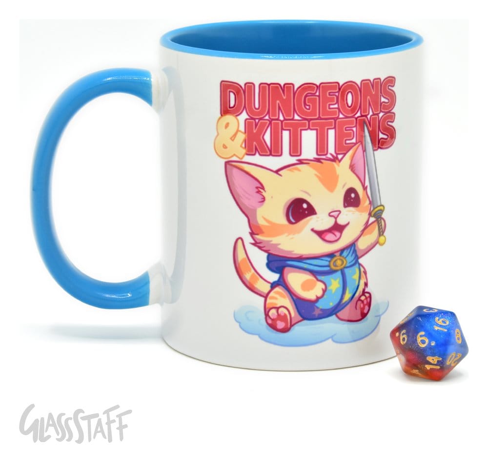 Glassstaff Gift Set Mug & Dice D20 Dungeons & Kittens - Image 4