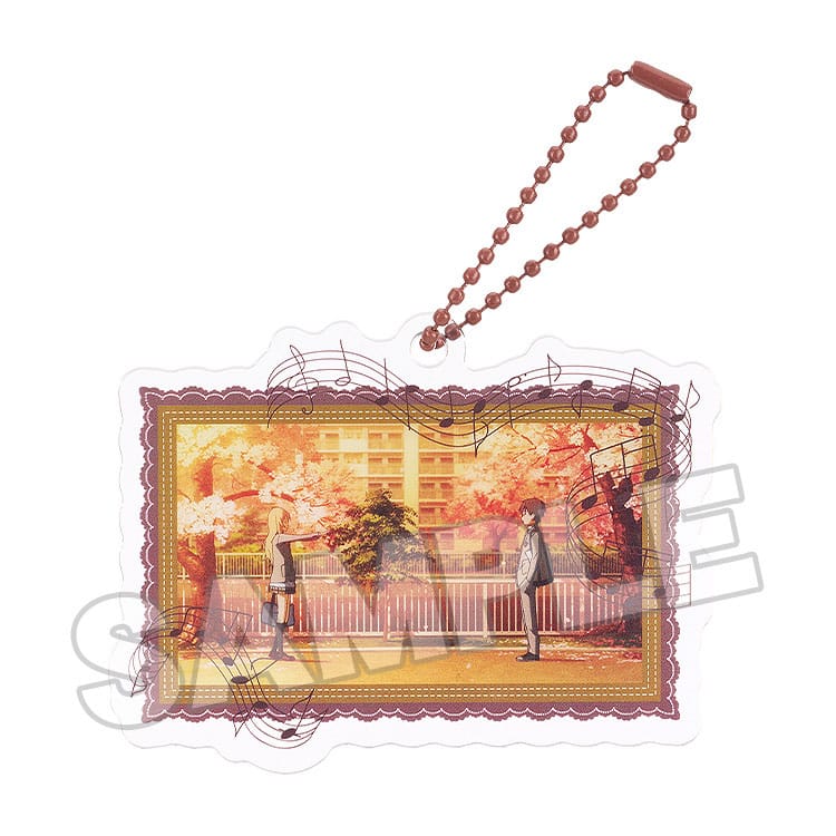 Your Lie in April Acrylic Keychain Anime Scene B 8 cm - Image 2