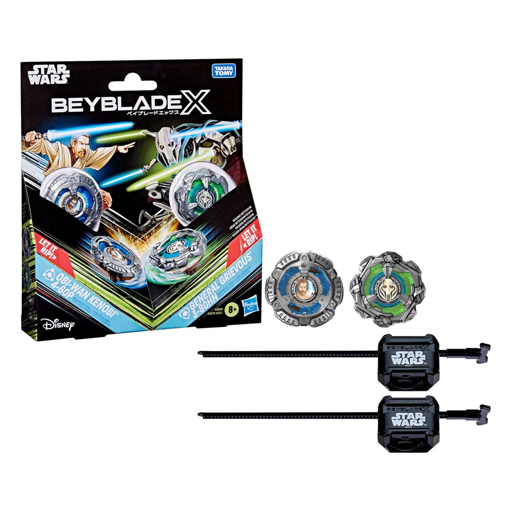 Beyblade X and Star Wars Collab Obi-Wan Kenobi 4-60P vs. General Grievous 3-80HN - Image 3