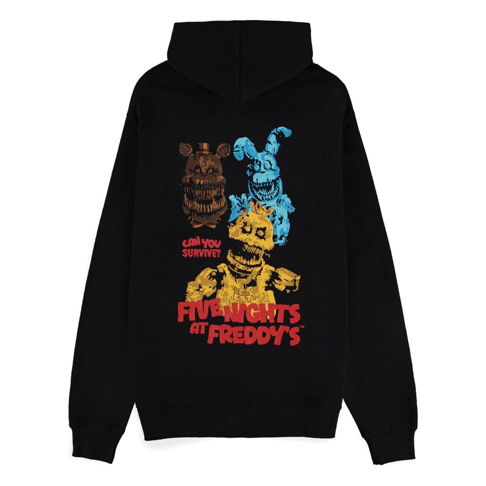 Five Nights at Freddy's Zipper Hoodie Can You Survive Size XL