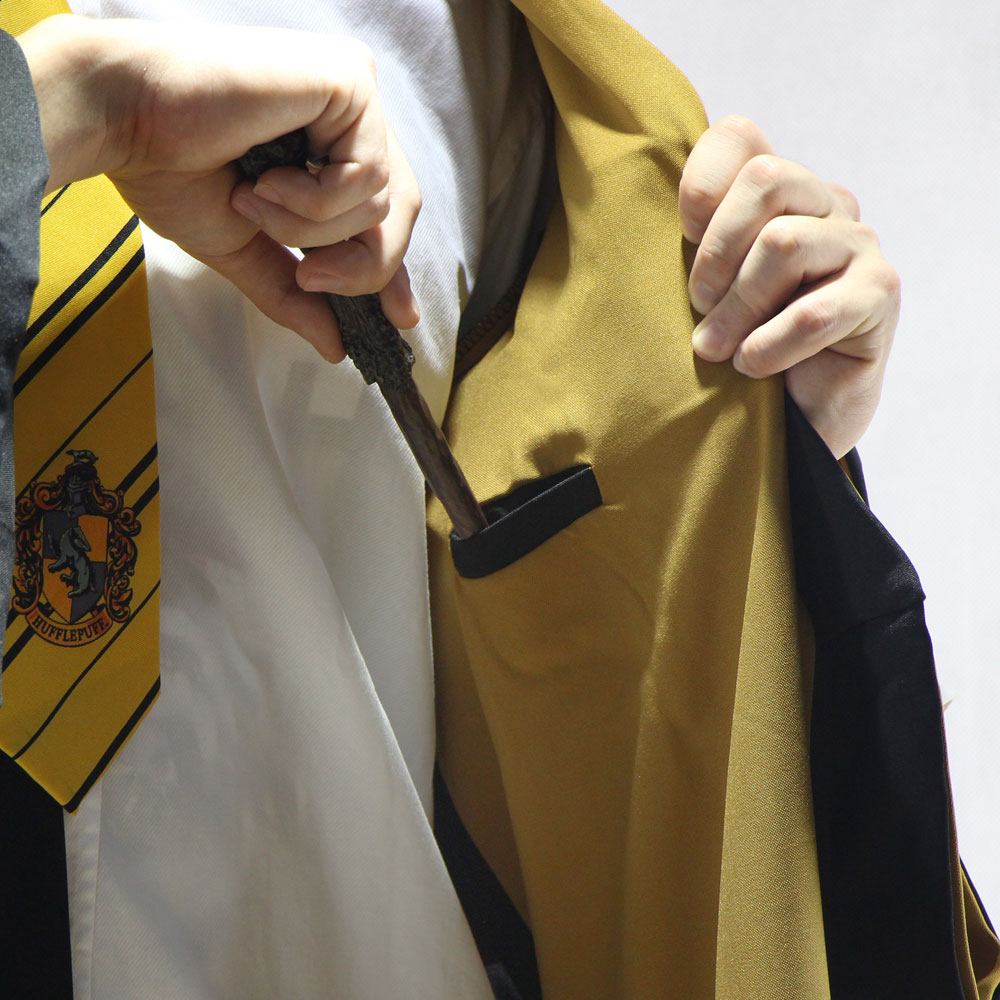 Harry Potter Wizard Robe Cloak Hufflepuff Size XL - Image 5