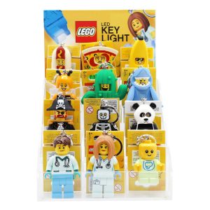 LEGO Acryl Counter Display with 12 Light-Up Keychains
