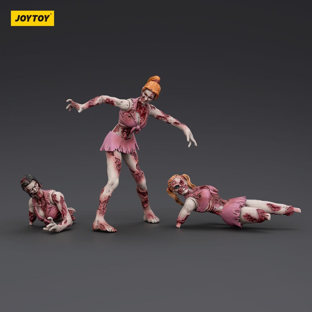 Zombie Dark Source Action Figures 3-Pack Cheer Leaders 8 cm - Image 2