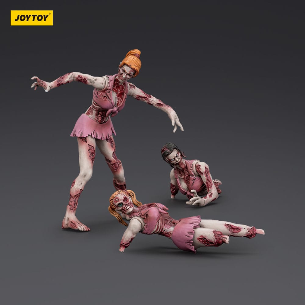 Zombie Dark Source Action Figures 3-Pack Cheer Leaders 8 cm - Image 6
