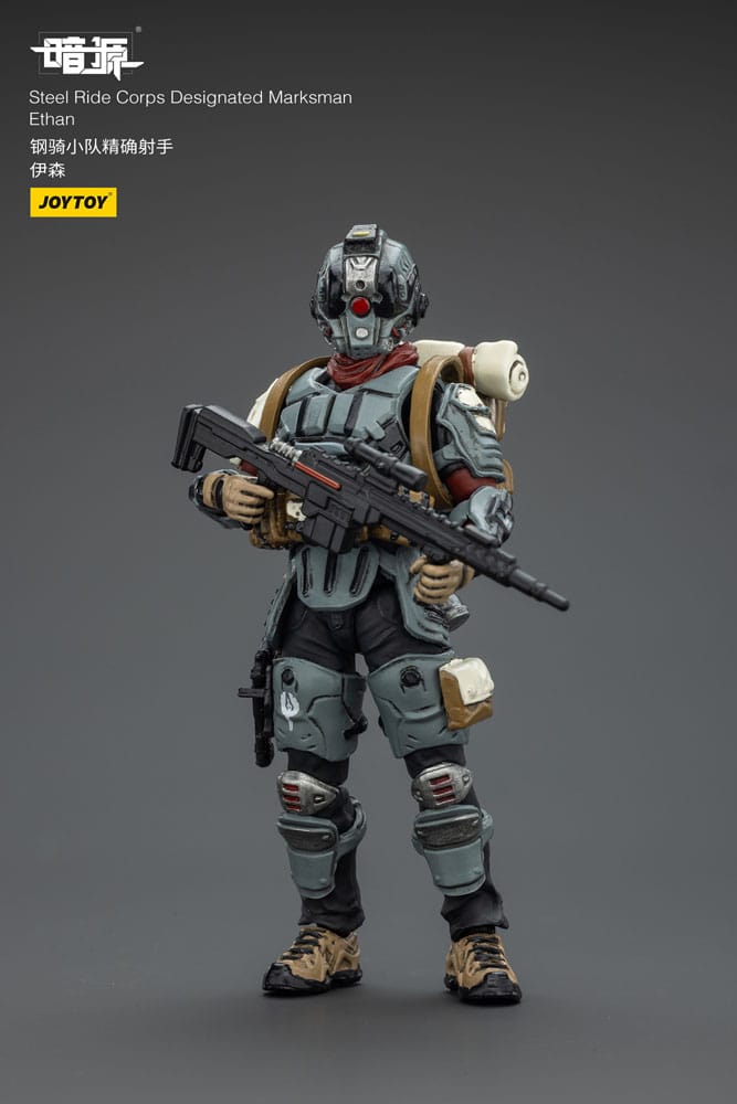 Steel Ride Corps Dark Source Action Figur Designated Marksman Ethan 7 cm - Image 3