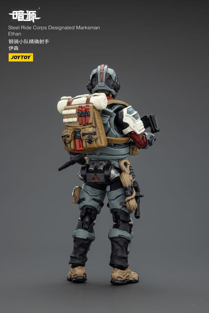 Steel Ride Corps Dark Source Action Figur Designated Marksman Ethan 7 cm - Image 4