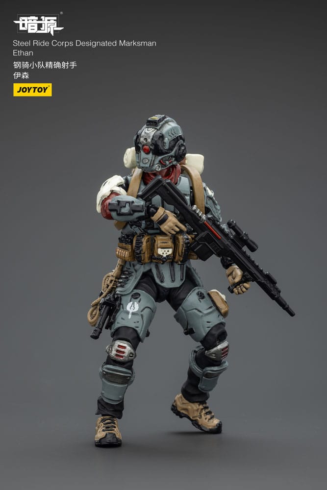 Steel Ride Corps Dark Source Action Figur Designated Marksman Ethan 7 cm - Image 6