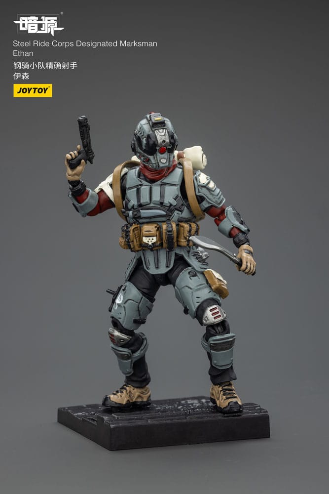 Steel Ride Corps Dark Source Action Figur Designated Marksman Ethan 7 cm - Image 8