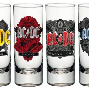 AC/DC Shotglass 4-Pack Black Ice