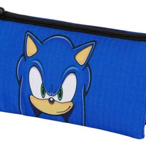 Sonic - The Hedgehog Triple Pencil case SEGA Sight Blue