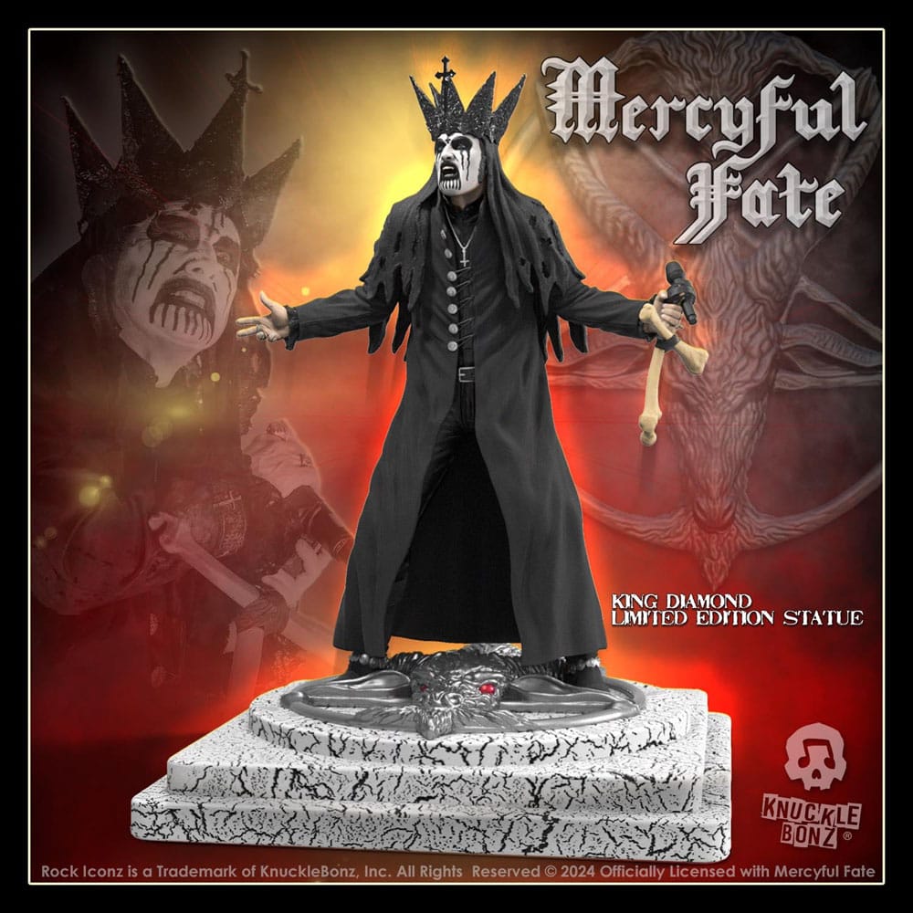 Mercyful Fate Rock Iconz Statue King Diamond III (Black Version) 22 cm - Image 2