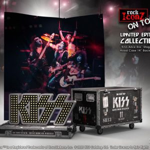 Kiss Rock Ikonz On Tour Road Case Statue + Stage Backdrop Set Alive! Tour