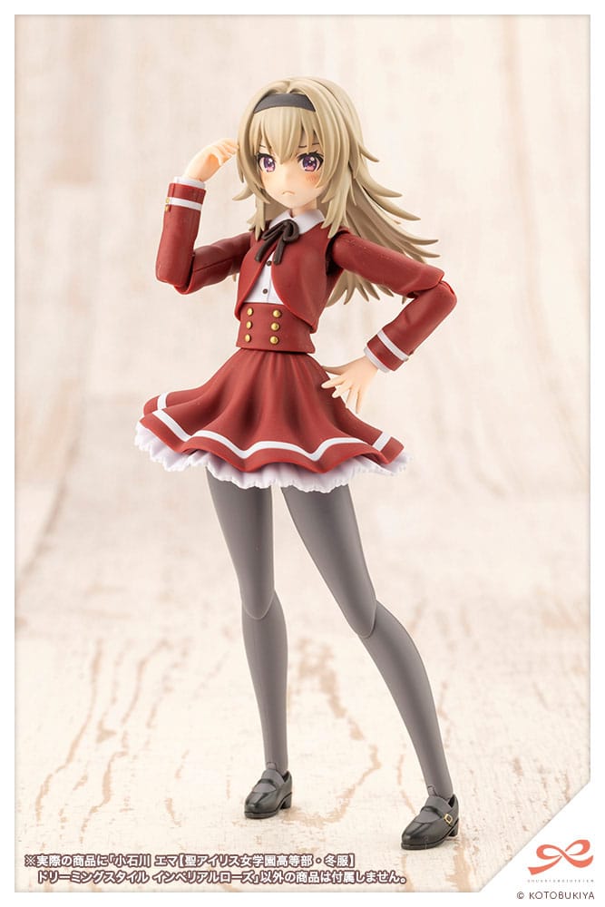 Sousai Shojo Teien Plastic Model Kit 1/10 Emma Koishikawa (St. Iris Gakuen Girl´s High School Winter Clothes) Dreaming Style Imperial Rose 14 cm - Image 18
