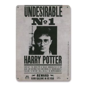 Harry Potter Tin Sign Undesirable No. 1 15 x 21 cm