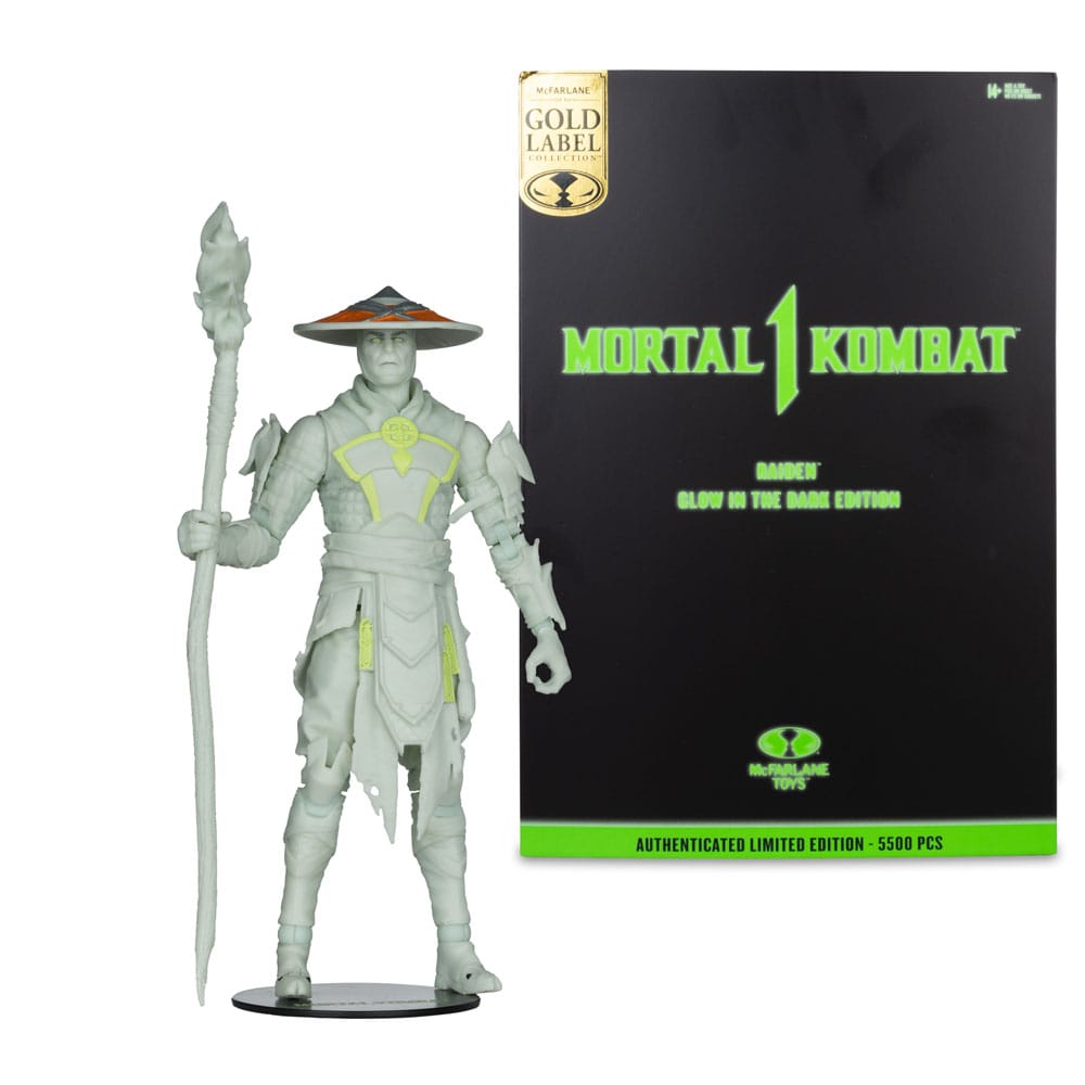 Mortal Kombat Action Figure Glow in the Dark Edition Raiden (Gold Label) 18 cm - Image 6