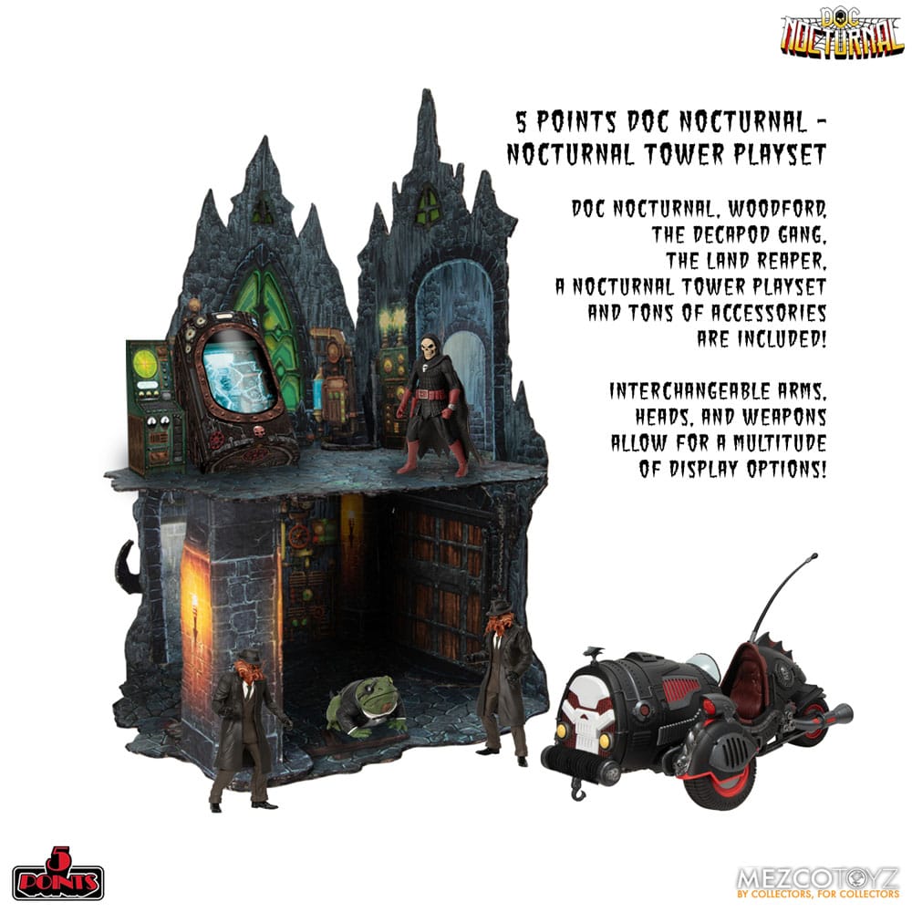 Doc Nocturnal 5 Points Action Figures Nocturnal Tower Playset 9 cm - Image 2