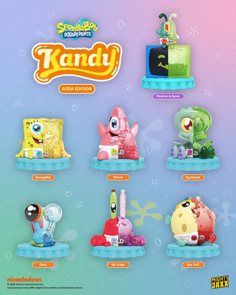Spongebob Squarepants Blind Box Kandy x Jason Freeny Collection Spongebob (Soda Edition) Display (6) - Image 9