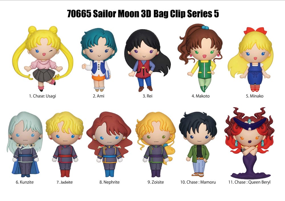 Sailor Moon 3D PVC Bag Clips Series 5 Display (24) - Image 2