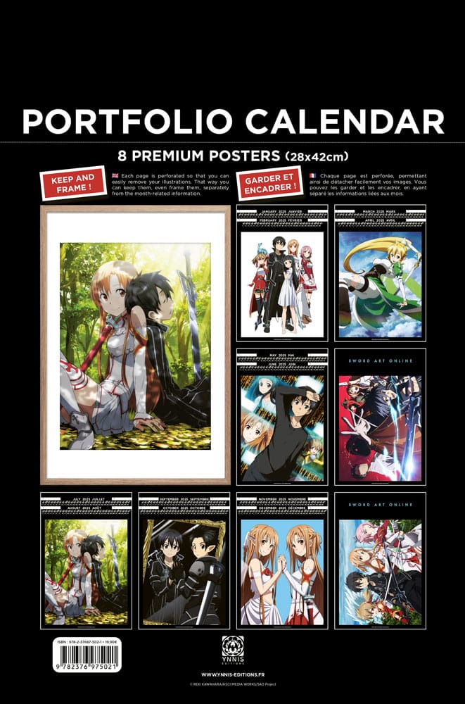Sword Art Online Portfolio Calendar 2025 *English Version* - Image 2