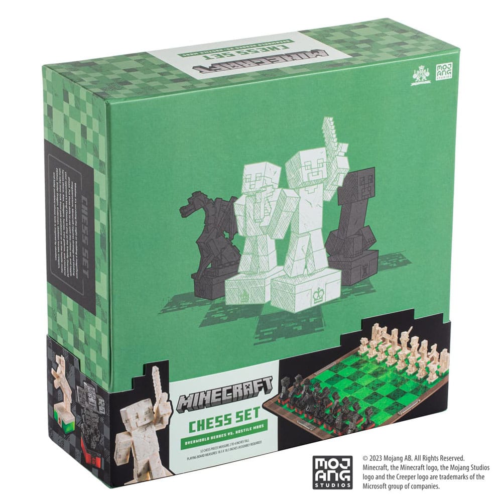 Minecraft Chess Set Overworld Heroes vs. Hostile Mobs - Image 4