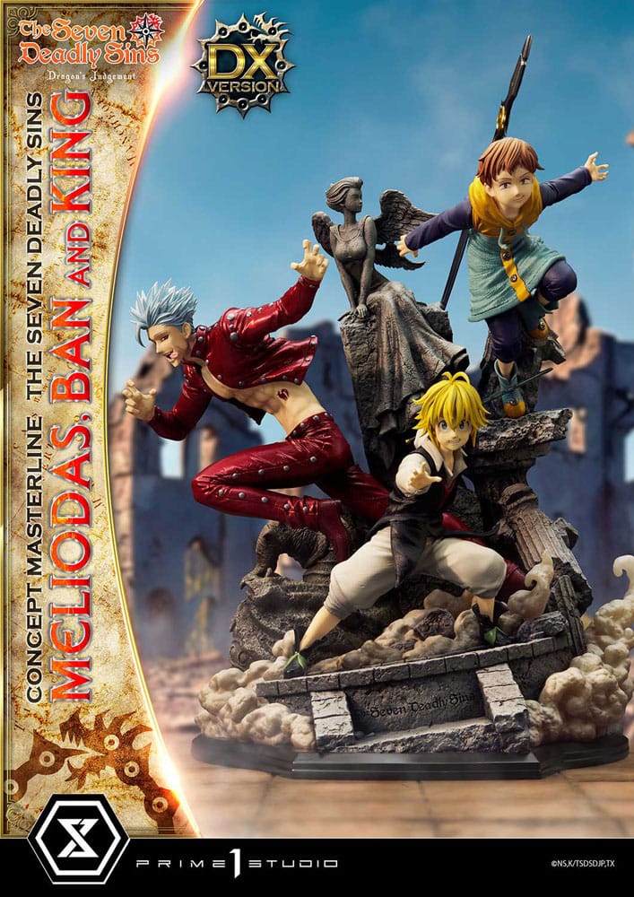 Seven Deadly Sins Concept Masterline Series Statue Meliodas, Ban and King Deluxe Version 55 cm - Image 2