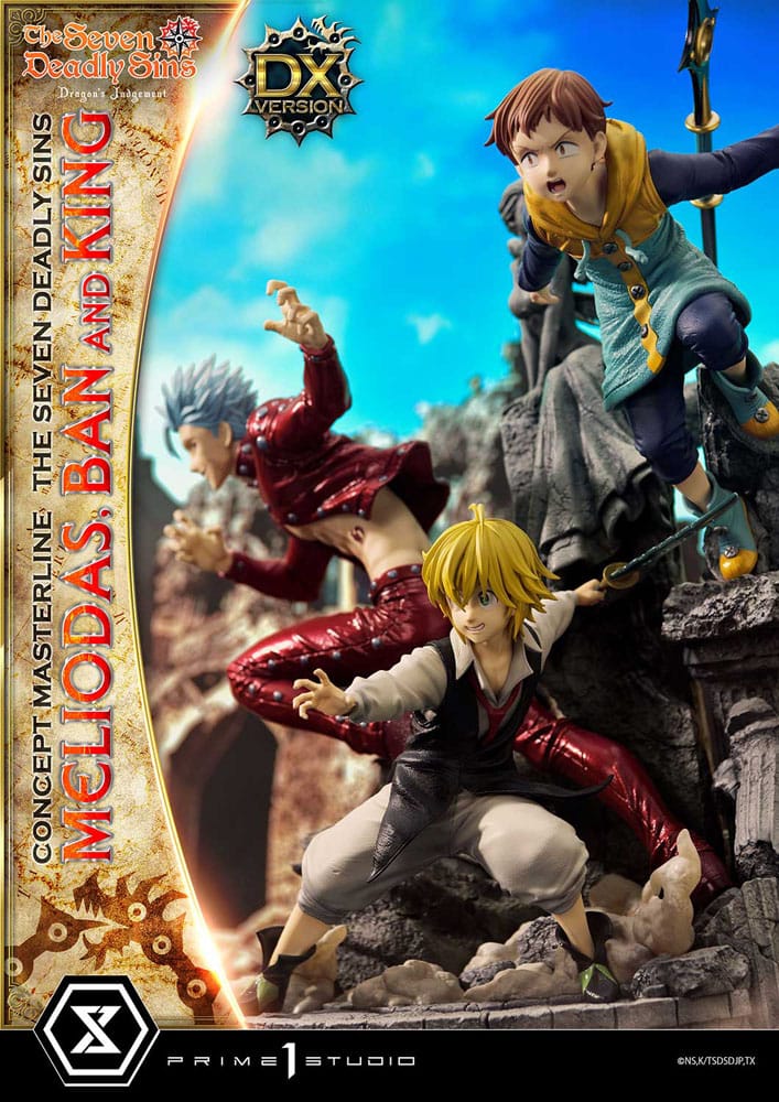 Seven Deadly Sins Concept Masterline Series Statue Meliodas, Ban and King Deluxe Version 55 cm - Image 3