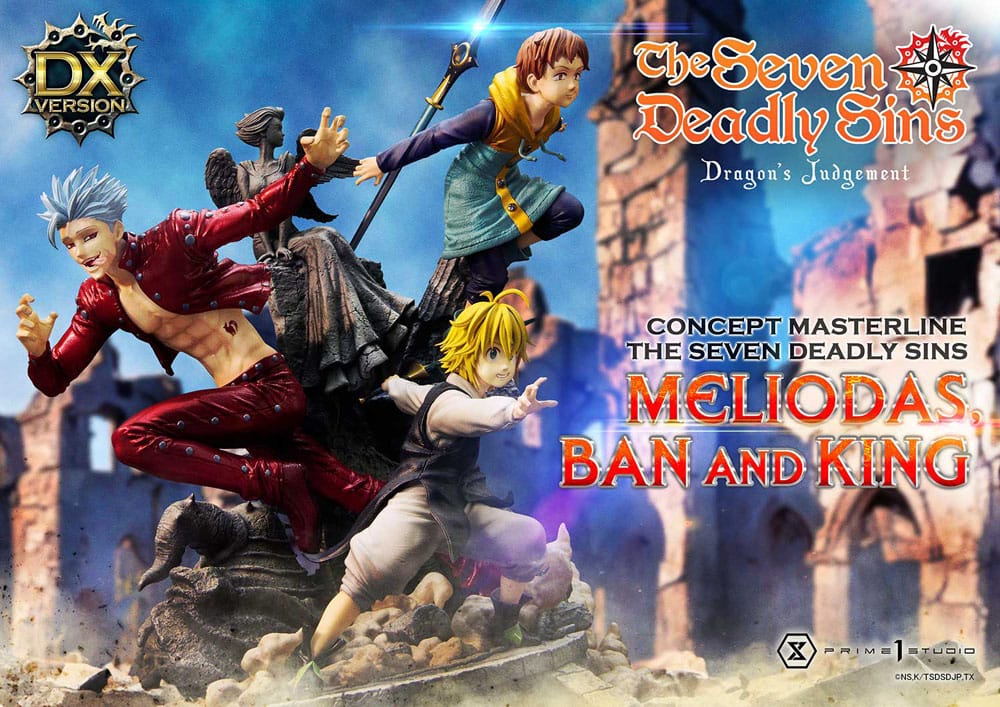 Seven Deadly Sins Concept Masterline Series Statue Meliodas, Ban and King Deluxe Version 55 cm - Image 17