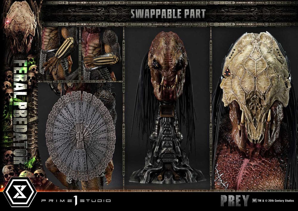 Prey (Movie) Museum Masterline Series Statue 1/3 Feral Predator 89 cm - Image 5