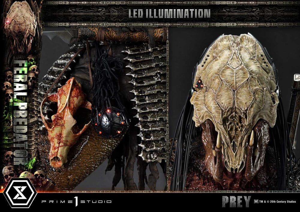 Prey (Movie) Museum Masterline Series Statue 1/3 Feral Predator 89 cm - Image 6