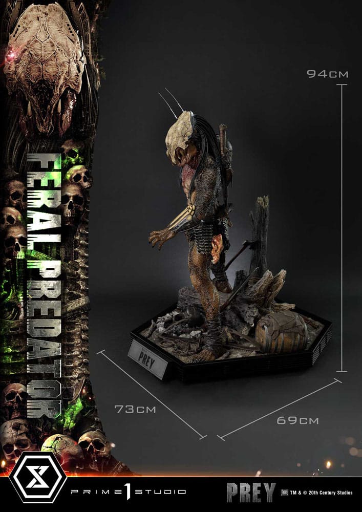 Prey (Movie) Museum Masterline Series Statue 1/3 Feral Predator 89 cm - Image 8