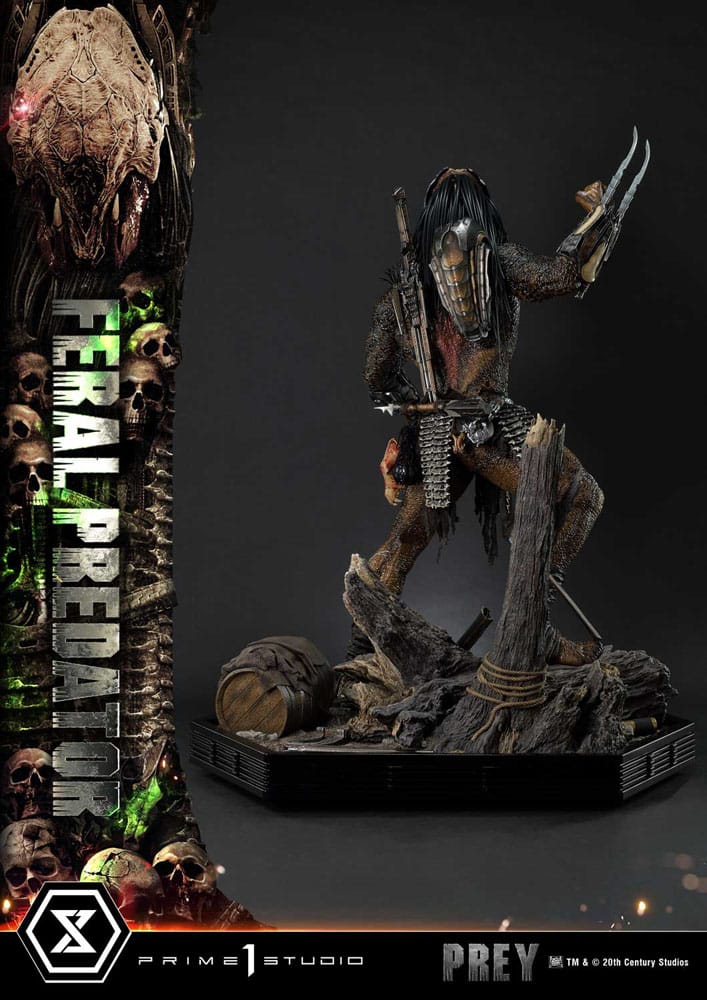 Prey (Movie) Museum Masterline Series Statue 1/3 Feral Predator 89 cm - Image 10