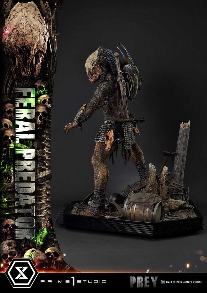 Prey (Movie) Museum Masterline Series Statue 1/3 Feral Predator 89 cm - Image 11