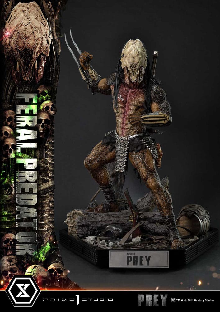 Prey (Movie) Museum Masterline Series Statue 1/3 Feral Predator 89 cm - Image 12