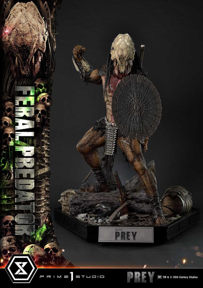 Prey (Movie) Museum Masterline Series Statue 1/3 Feral Predator 89 cm - Image 13
