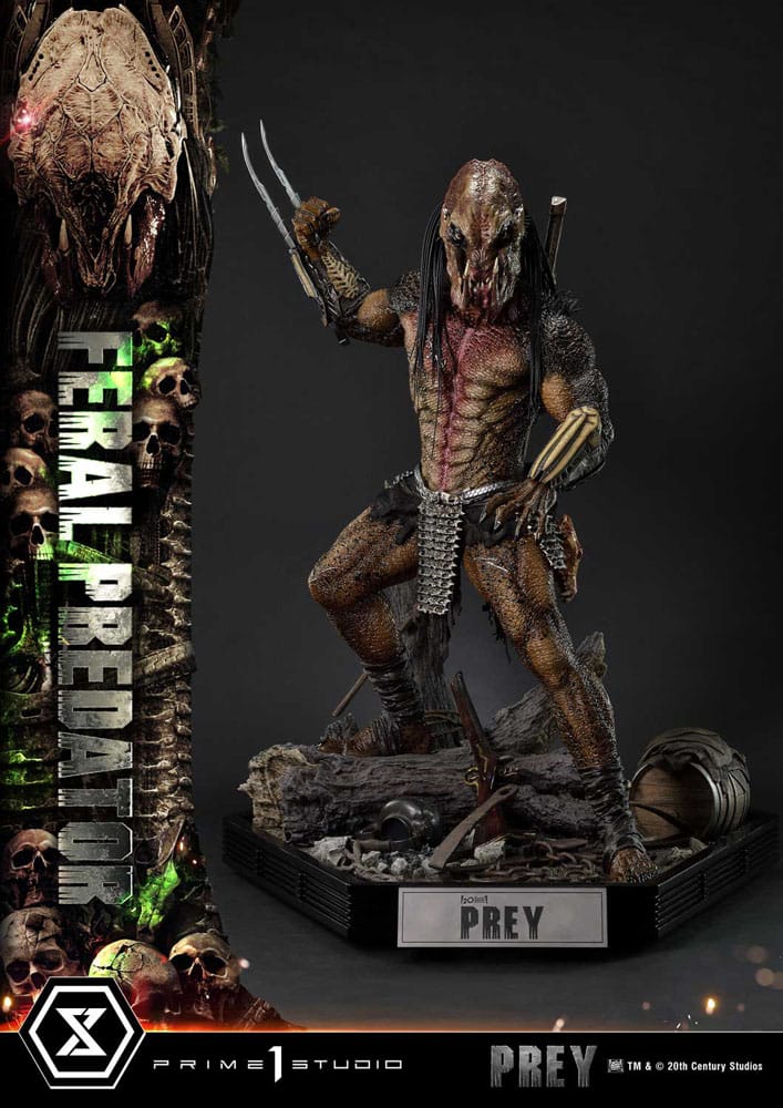 Prey (Movie) Museum Masterline Series Statue 1/3 Feral Predator 89 cm - Image 14