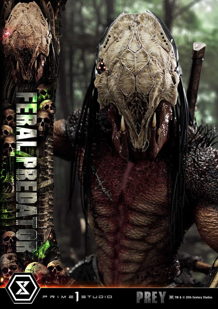 Prey (Movie) Museum Masterline Series Statue 1/3 Feral Predator 89 cm - Image 15