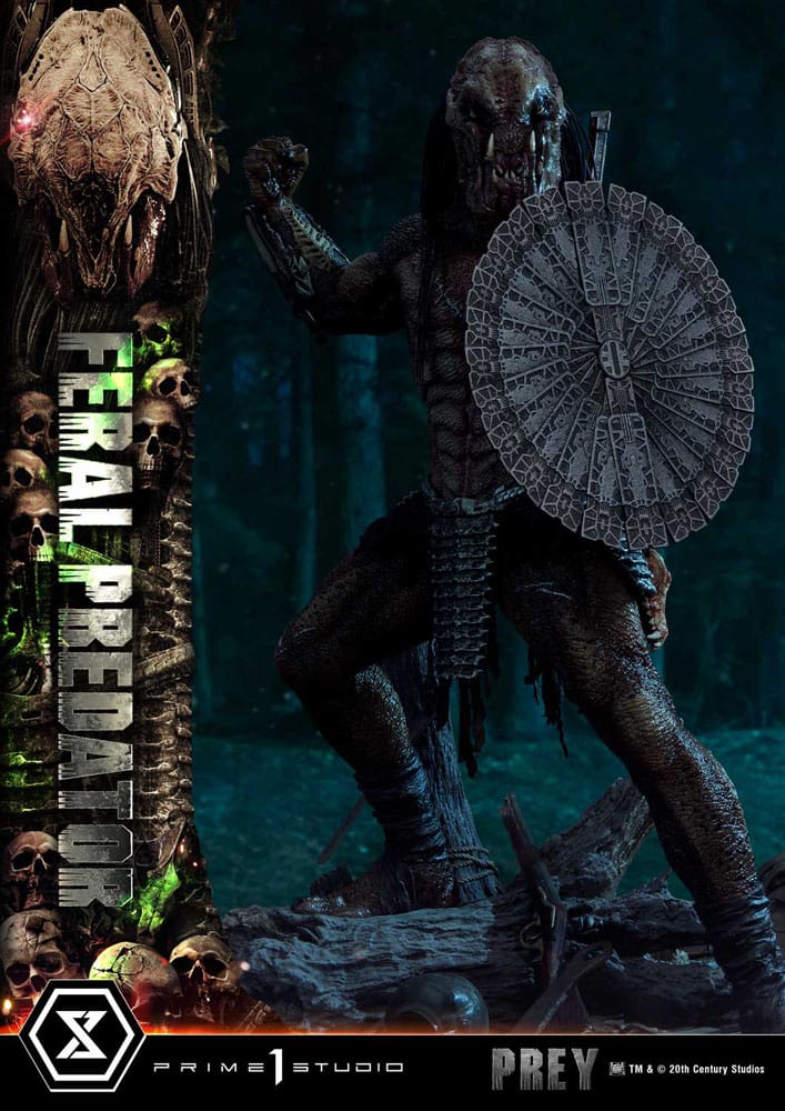 Prey (Movie) Museum Masterline Series Statue 1/3 Feral Predator 89 cm - Image 17