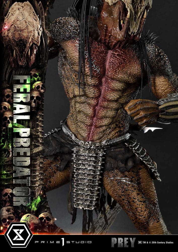 Prey (Movie) Museum Masterline Series Statue 1/3 Feral Predator 89 cm - Image 18