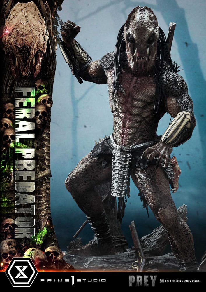 Prey (Movie) Museum Masterline Series Statue 1/3 Feral Predator 89 cm - Image 22