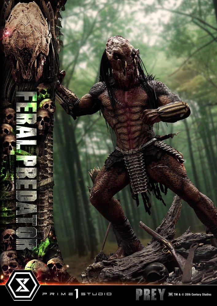 Prey (Movie) Museum Masterline Series Statue 1/3 Feral Predator 89 cm - Image 23