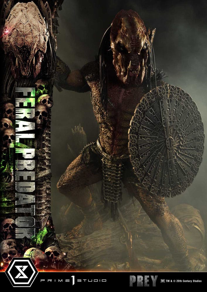 Prey (Movie) Museum Masterline Series Statue 1/3 Feral Predator 89 cm - Image 25