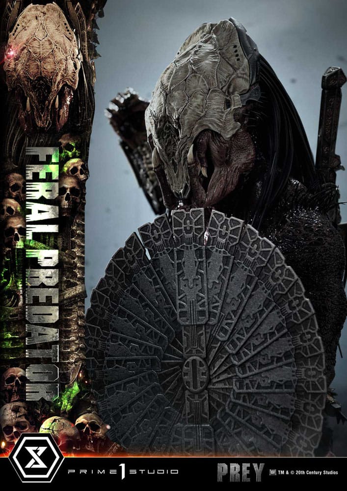 Prey (Movie) Museum Masterline Series Statue 1/3 Feral Predator 89 cm - Image 26