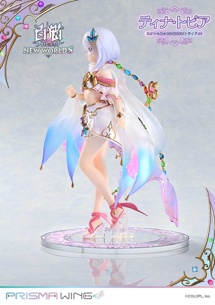 White Cat Project Prisma Wing PVC Statue 1/7 Tina Topia (The 10 Billion Tridollars of Neon Island) 22 cm - Image 4