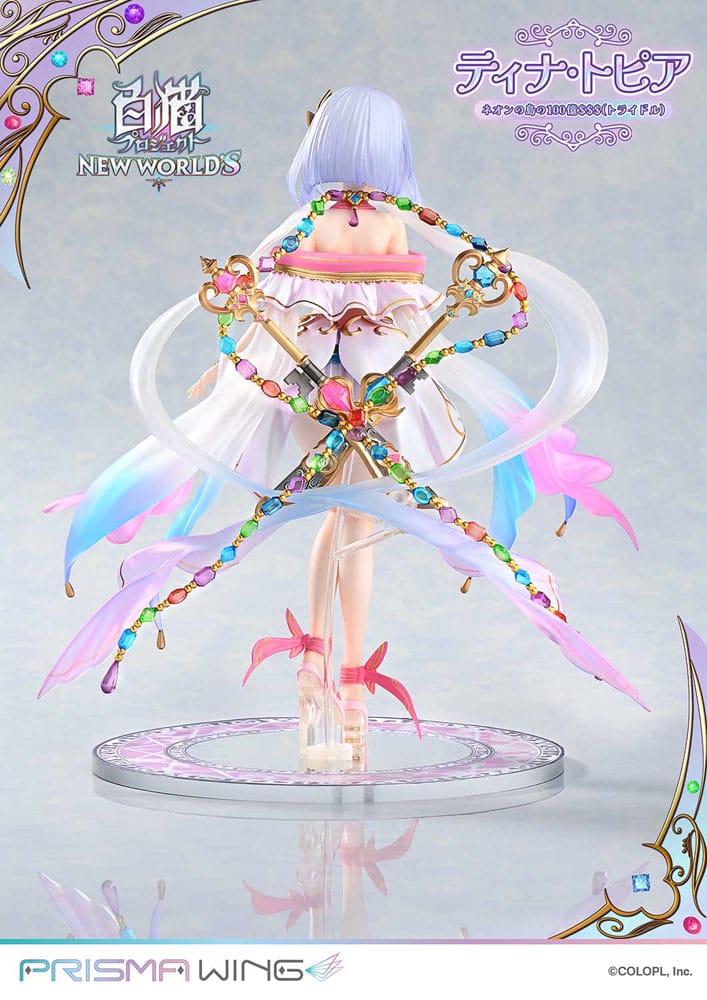 White Cat Project Prisma Wing PVC Statue 1/7 Tina Topia (The 10 Billion Tridollars of Neon Island) 22 cm - Image 5