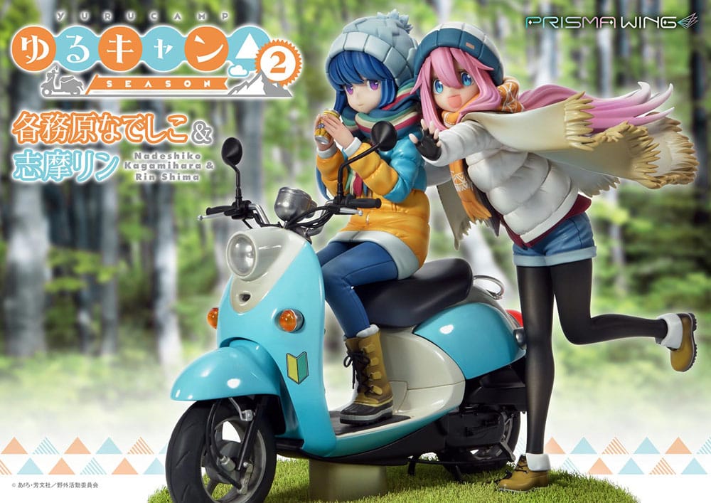 Laid-Back Camp Prisma Wing PVC Statue 1/7 Nadeshiko Kagamihara & Rin Shima 24 cm - Image 3