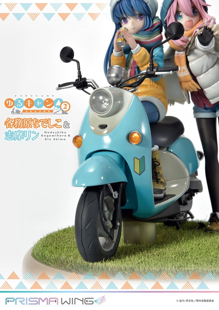 Laid-Back Camp Prisma Wing PVC Statue 1/7 Nadeshiko Kagamihara & Rin Shima 24 cm - Image 4