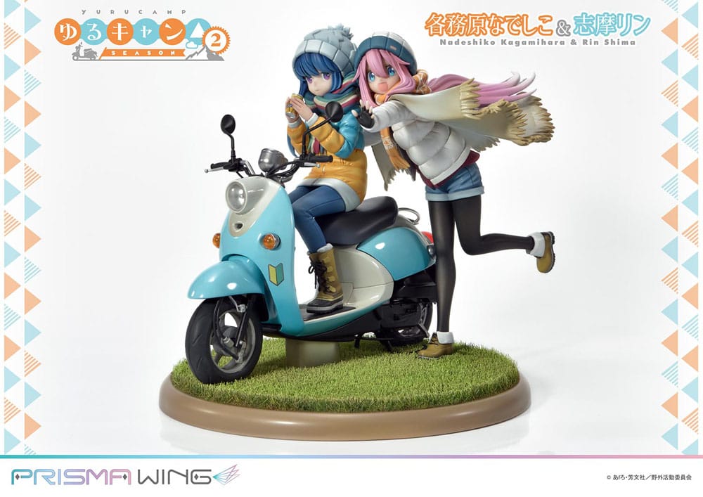 Laid-Back Camp Prisma Wing PVC Statue 1/7 Nadeshiko Kagamihara & Rin Shima 24 cm - Image 5