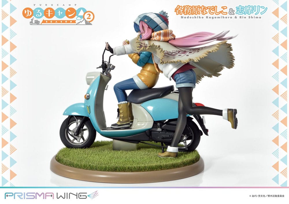 Laid-Back Camp Prisma Wing PVC Statue 1/7 Nadeshiko Kagamihara & Rin Shima 24 cm - Image 6
