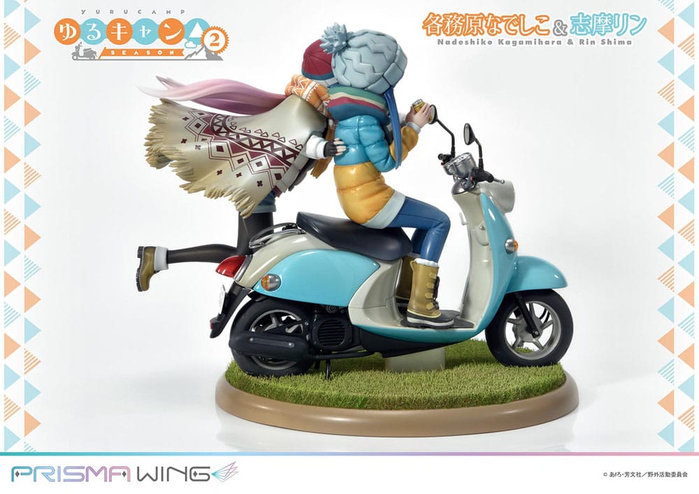 Laid-Back Camp Prisma Wing PVC Statue 1/7 Nadeshiko Kagamihara & Rin Shima 24 cm - Image 7